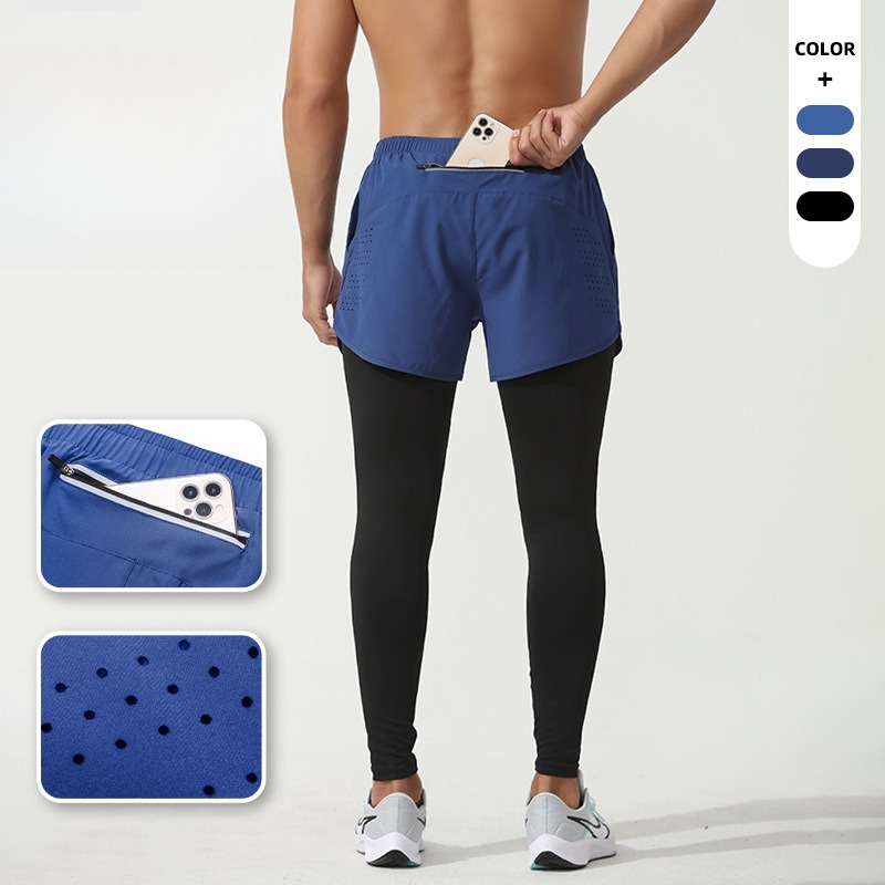 Crossfit Ga - Sommer-Essential: Herren-Laufhose, Schnelltrocknend, Nylon-Spandex, Kompression, Nahtlos,