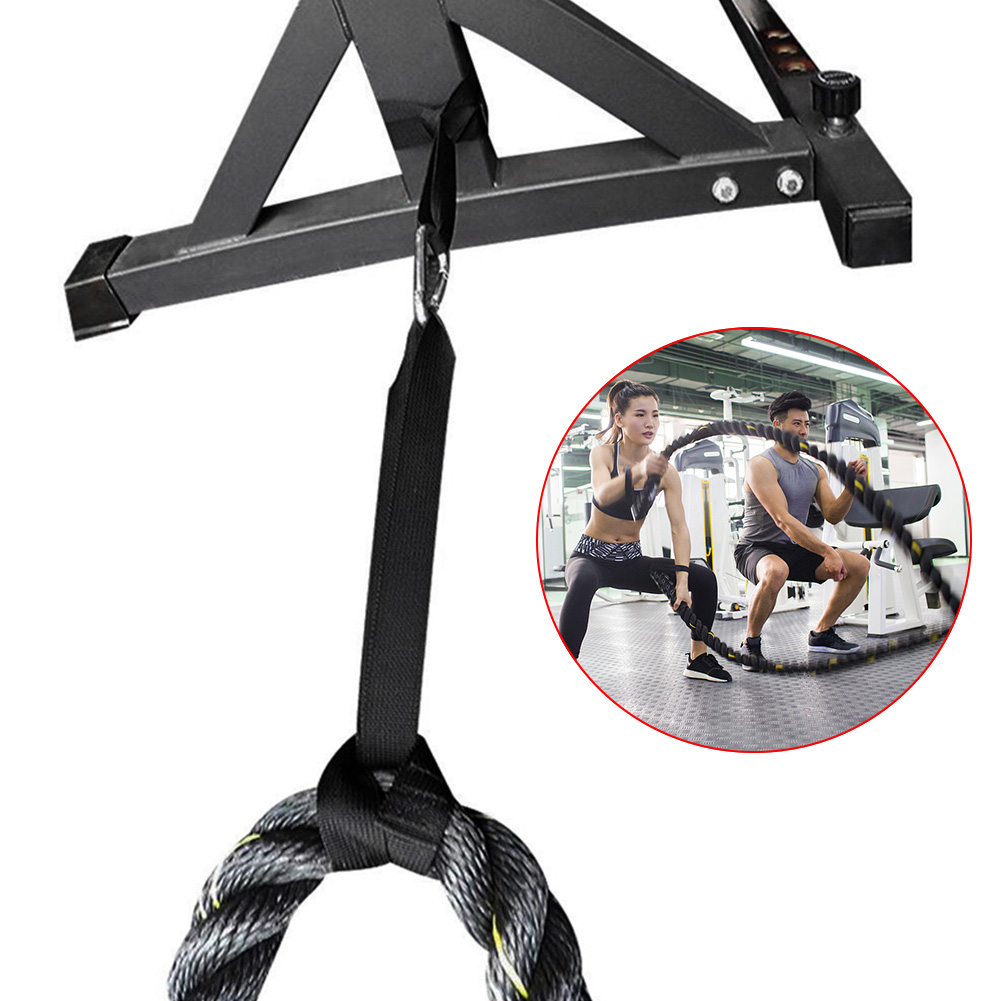 Crossfit Training Gear - 2 Stück Kampfseil-Ankergurt, robustes, verstärktes Nylon,
